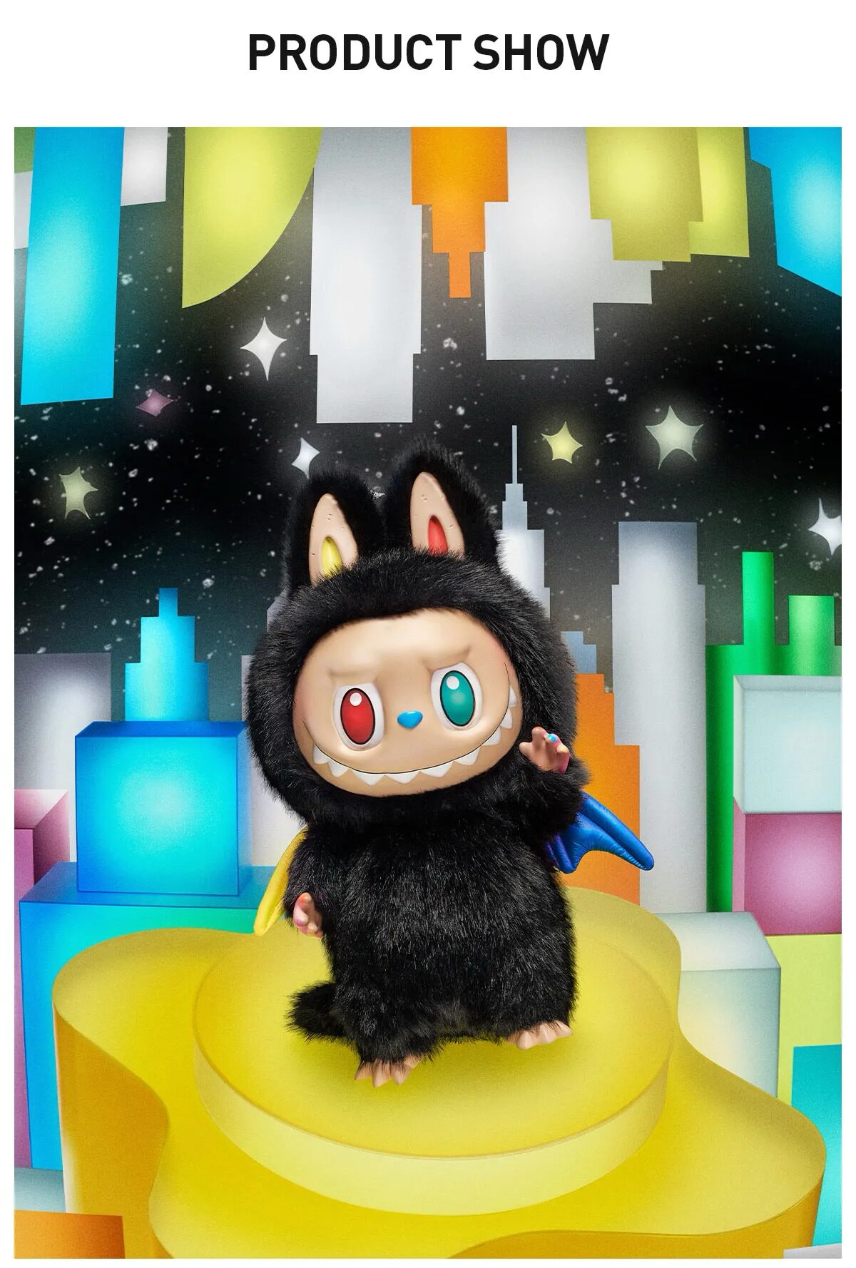 zimomo plush doll face detail