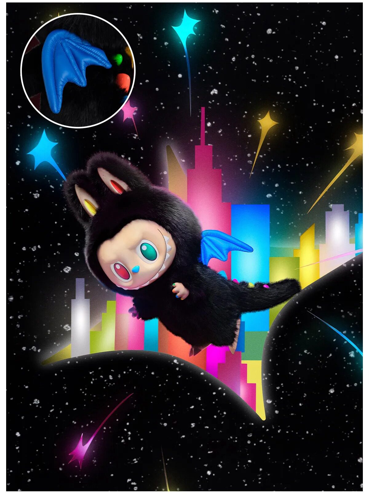 zimomo vinyl plush texture detail